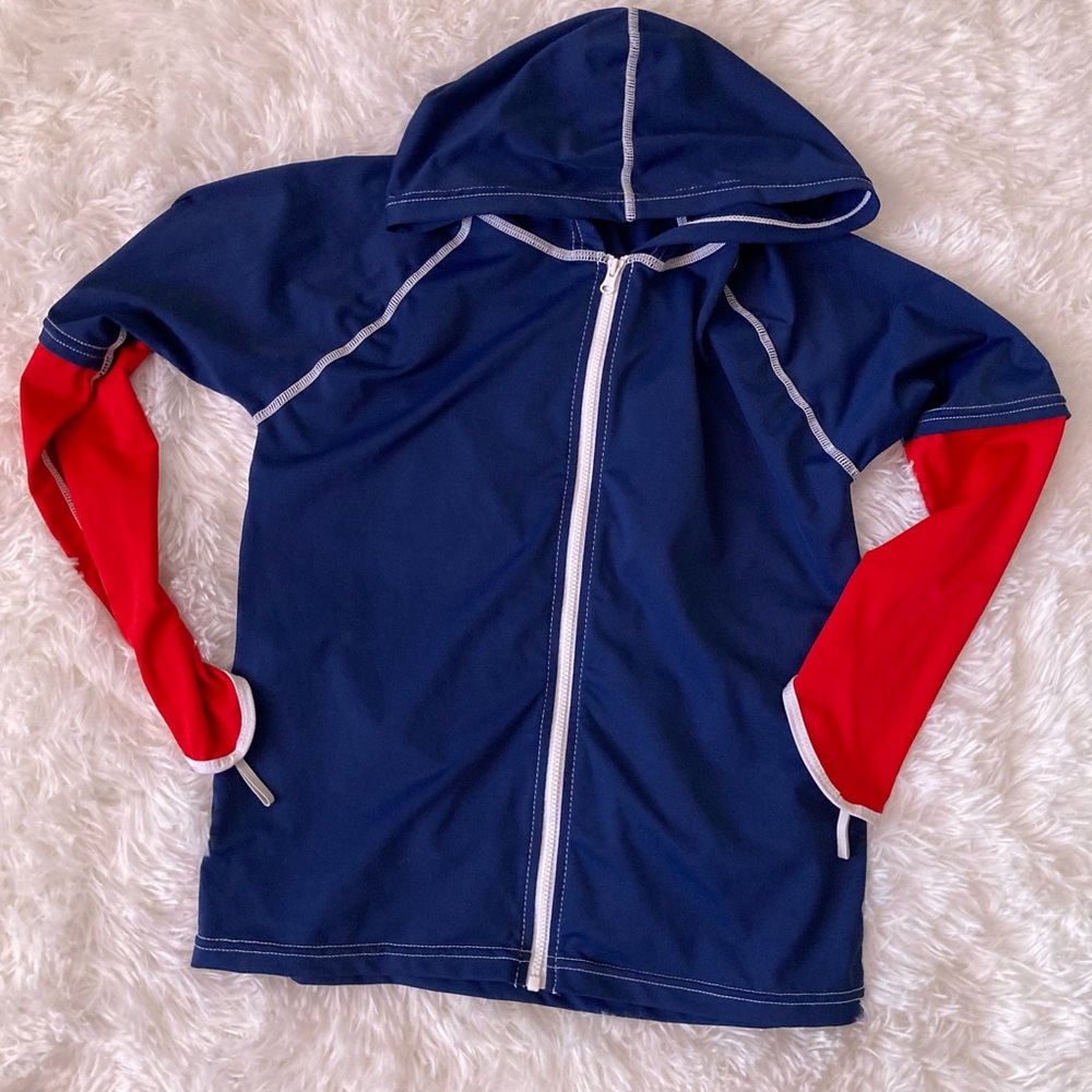 Boys zip up sun shirt